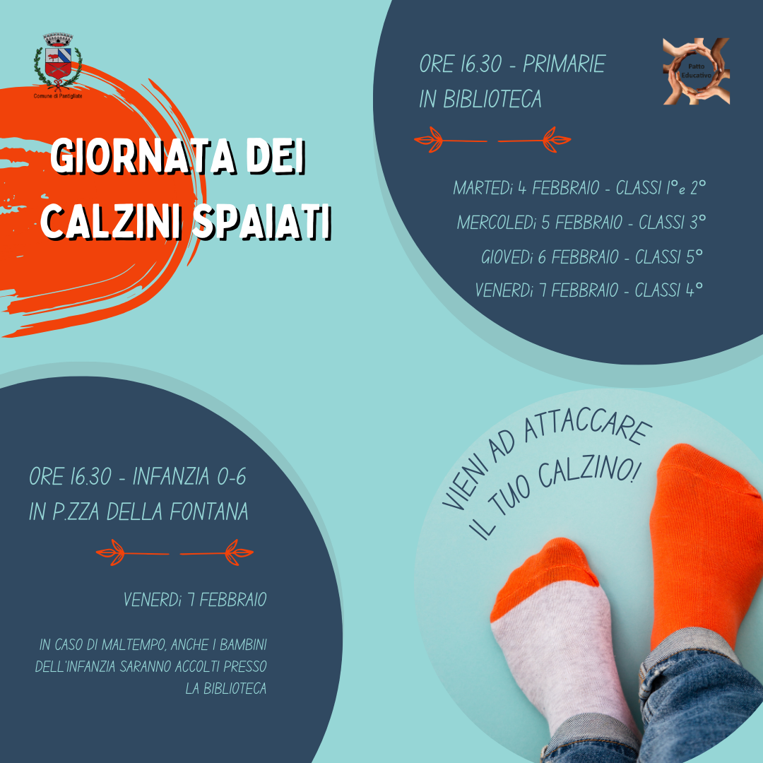 Giornata dei Calzini spaiati per tutti i bambini!