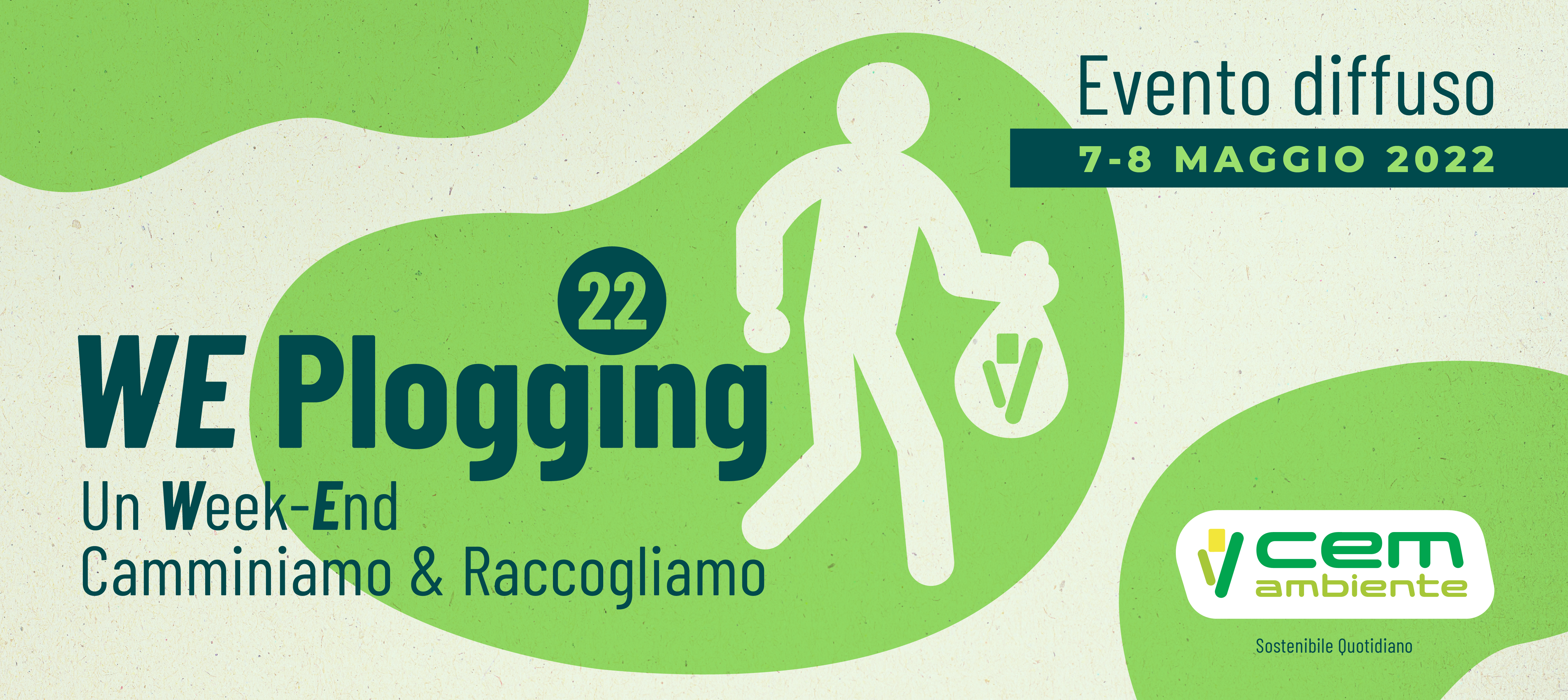 WE Plogging. Il 7 e 8 maggio nei Comuni soci di CEM